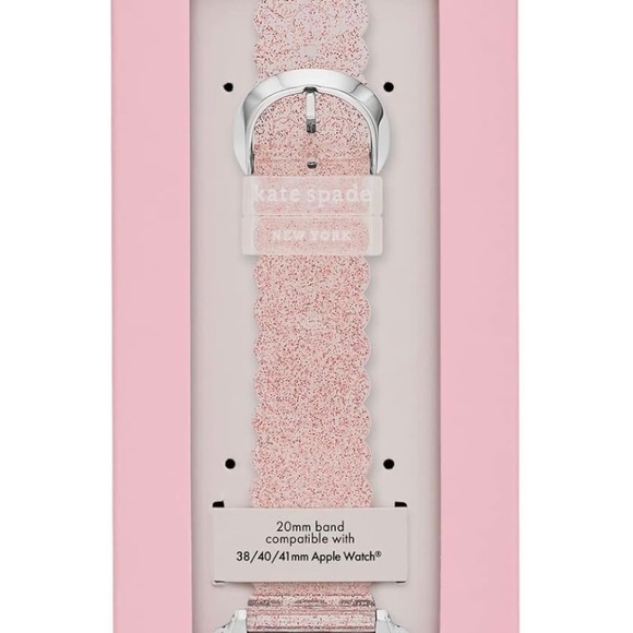 COPY - Genuine Kate Spade New York Apple Watch 38/40/41mm Band Rose Glitter Jel… - Picture 3 of 5